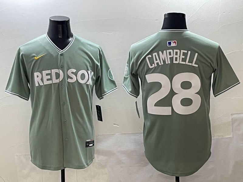 Men Boston Red Sox #28 Campbell Green Joint Name Nike 2025 MLB Jersey style 425->boston red sox->MLB Jersey